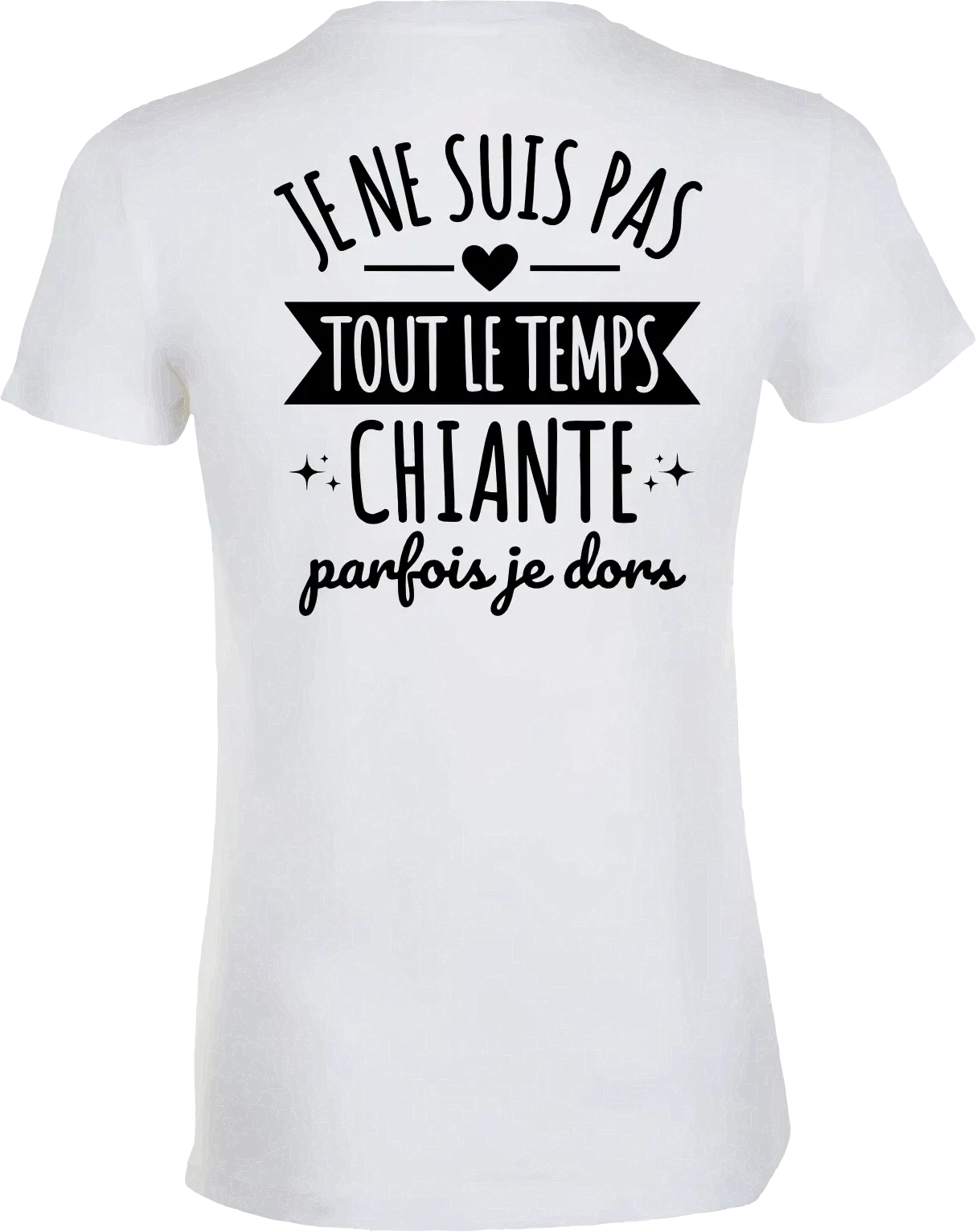 Je ne suis pas tout le temps chiante verso Je ne suis pas tout le temps chiante verso